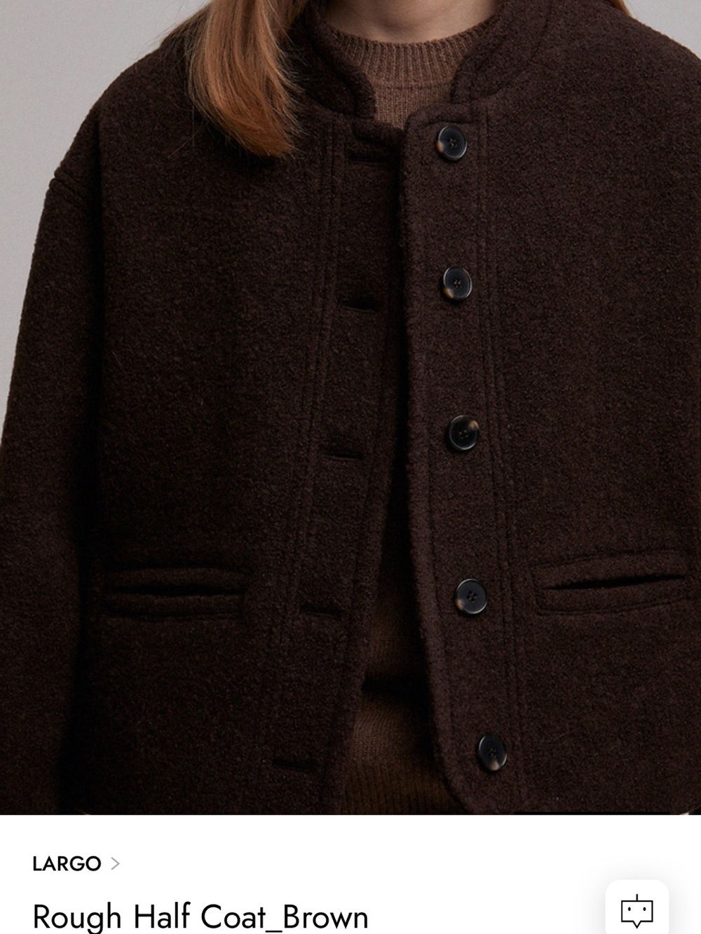 Largo Brown 100% Wool Jacket - Picture 2 of 11